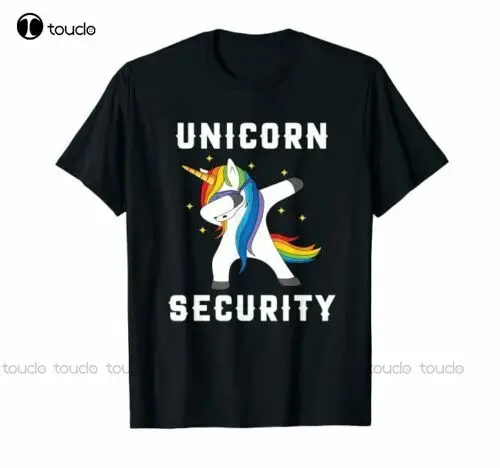 

Funny Gift Dabbing Unicorn Security T-Shirts Size Xs-5Xl Us 100% Cotton Hot Unisex Women Men Tee Shirt
