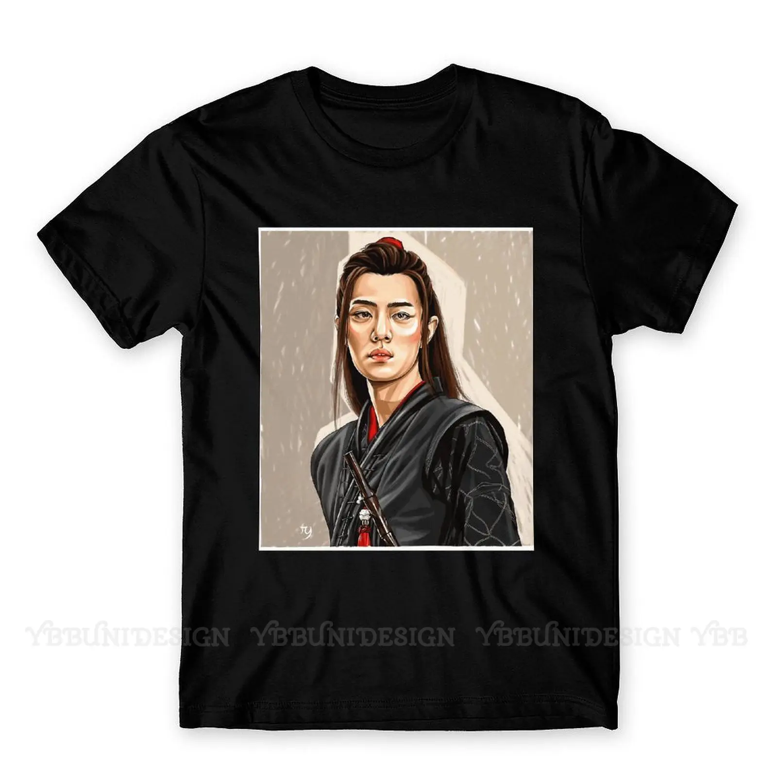 

Высококачественная Мужская футболка Wei Wuxian, рубашка из чистого хлопка, футболки Харадзюку для взрослых, футболки