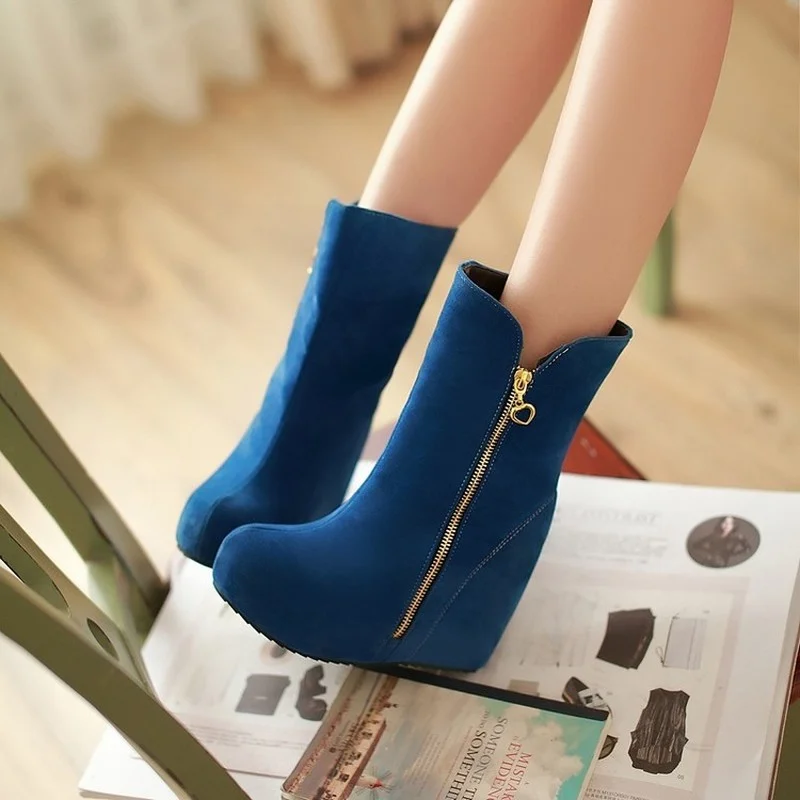 Новое поступление Осень-зима женские сапоги на платформе Повседневная женская