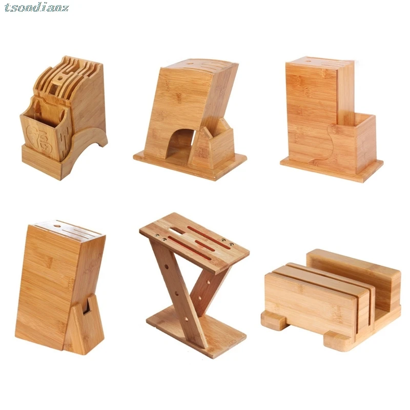 Kitchen Bamboo Storage Holder Practical Chopsticks Shelf Rack Tool Wooden Knife Block Stand for Home |