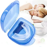 1pcs silicone stop snoring anti snore mouthpiece apnea guard bruxism tray sleeping aid better sleep health care tool