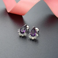 fashion fashion creative zircon earrings s925 sterling silver diamond earrings trend jewelry wholesale
