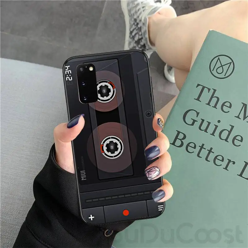 

Customary Vintage cassette black Phone Case Hull For Samsung Galaxy S9 S10 S10E S6 S7 S8 S9 S9Plus S5 S20