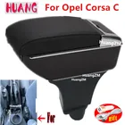 Подлокотник для Opel Corsa c, для Opel Corsa C, магнитный центральный контейнер для хранения с USB-светодиодом