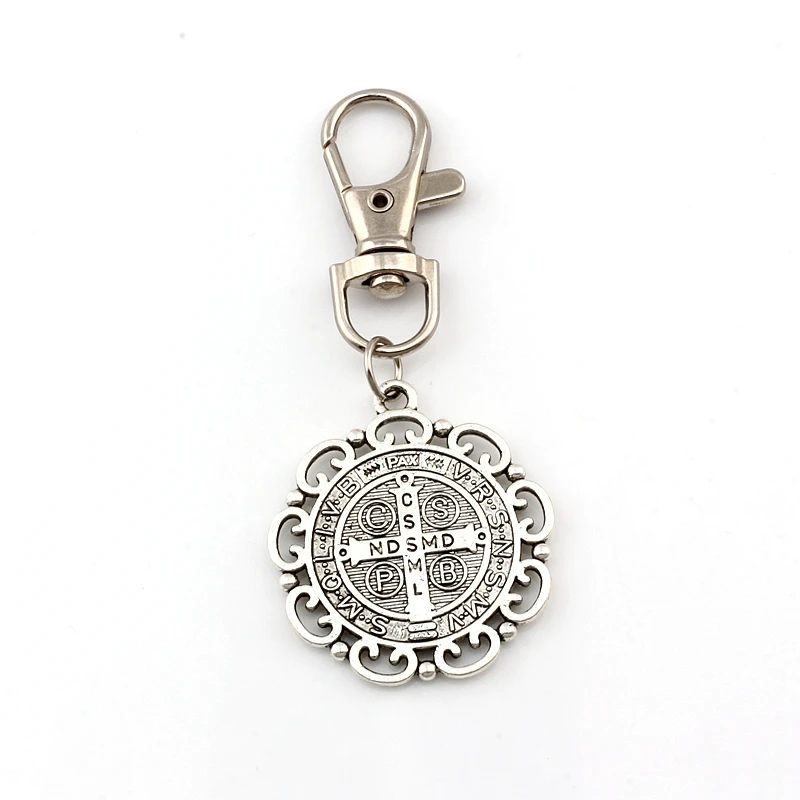 2 шт./лот Экзорцизм цветок женский католический крест из сплава Подвески бусины с