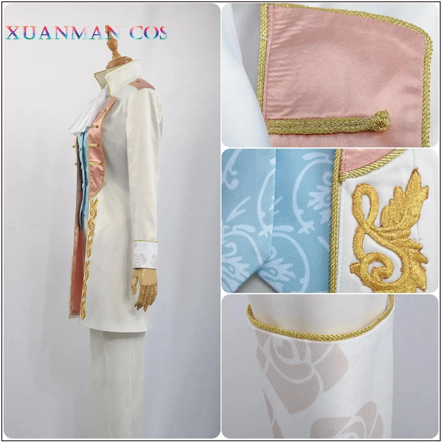 Игры IDOLiSH7 Косплей Костюм ТРИГГЕРНАЯ группа сад Чайный дом Tsunashi Ryunosuke белая куртка
