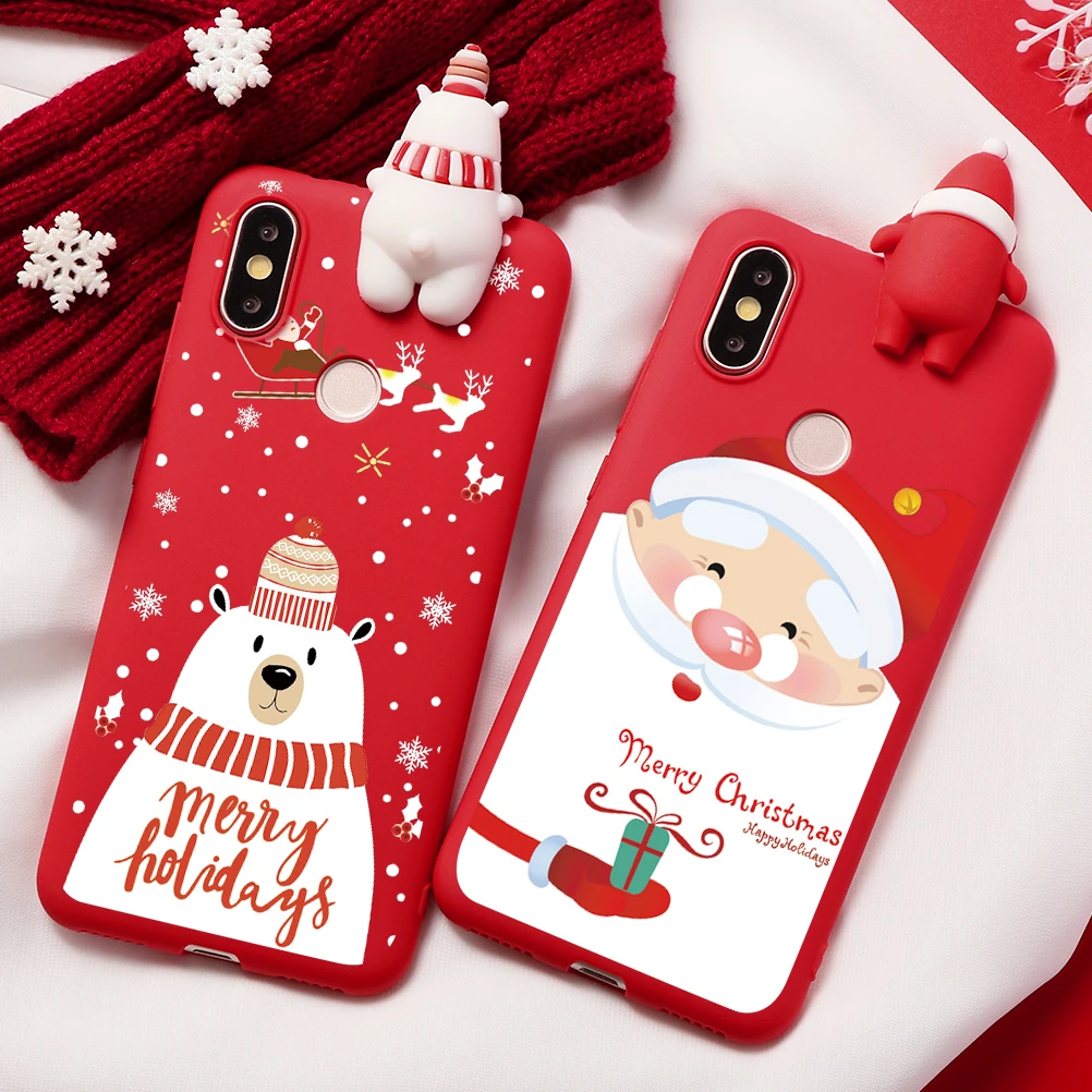 Рождество чехол с принтом "Санта Клаус" для Xiaomi mi 9 Honor 8 Lite SE A3 CC9 CC9e A1 A2 Lite для Red mi Примечание 7 5 6 iPad Pro S2 фотоаппаратов моментальной печати 7S Happy год олень