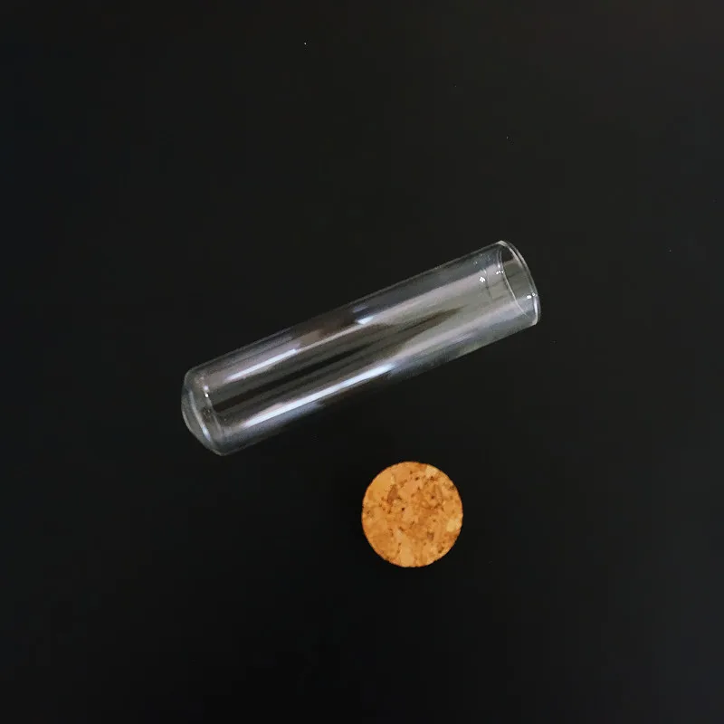 12 шт./лот 25x100 мм круглая Нижняя стеклянная пробирка с Пробковой Крышкой для