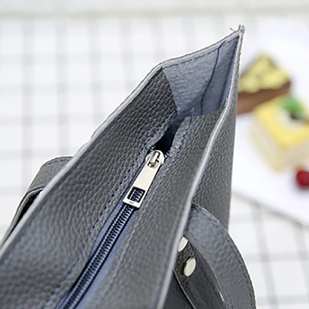 

New Leather Four-Piece Shoulder Bag Multifunctional Clutch Fashion Female Purse Famous Girl Handbag Clutch Bolsas Feminina