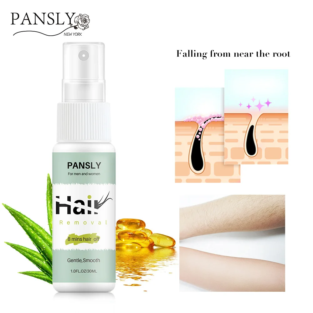 

30ML PANSLY Hair Removal Spray Permanant Hair Growth Removal Inhibitor Spray Beard Bikini Legs Body Painless Facial Stop Hair