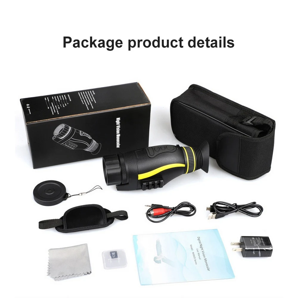 

Digital Night Vision Goggles 4x35 HD Infrared IR Camcorder Monocular Hunting Scope Latest New Multi-Function Night Viewer Device