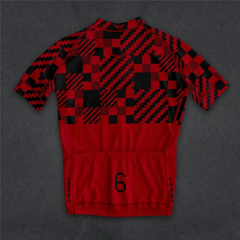 Двойной SIX 6 PRO TEAM AERO RED retro Велоспорт Джерси короткий рукав Экипировка