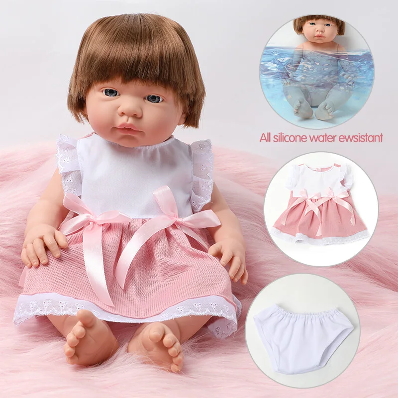 Кукла реборн Мягкая силиконовая Реалистичная Водонепроницаемая полноразмерная