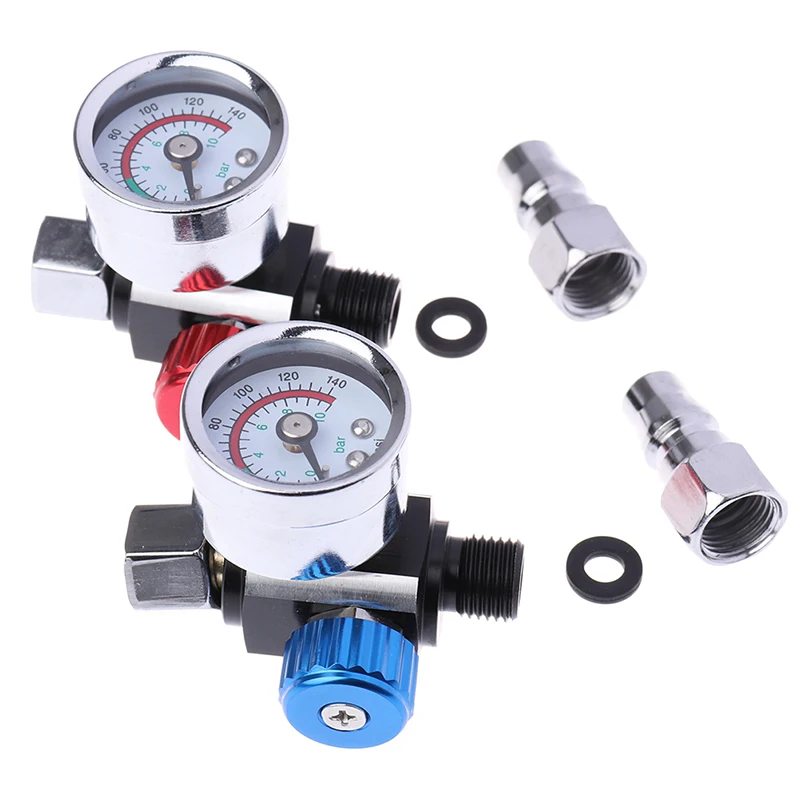 Spray Gun Adjust Air Pressure Regulator Gauge Car Auto Repair Painting Tool Accessories Pneumatic | Инструменты