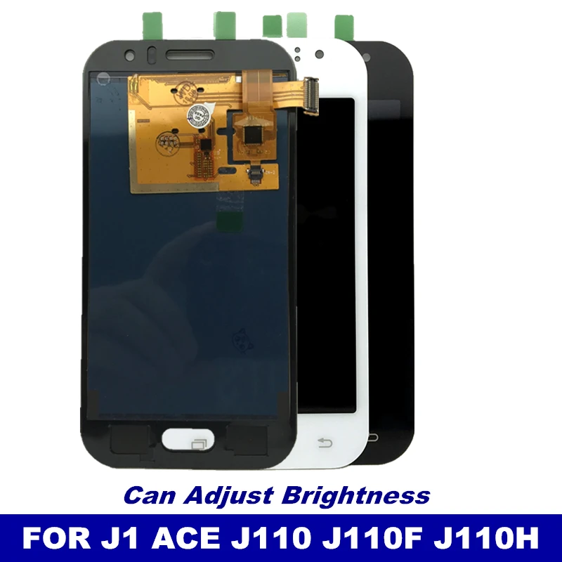 Протестированный рабочий ЖК-дисплей Замена для Samsung Galaxy J1 Ace J110 SM-J110F ЖК-дисплей сенсорный дигитайзер Контроль яркости