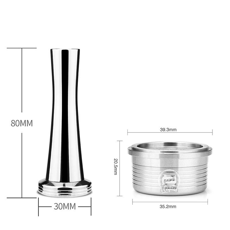 

New Practical Coffee Capsules Stainless Steel Coffee Tamper Powder Hammer Coffee Filters For Lavazza Espresso Point Machine