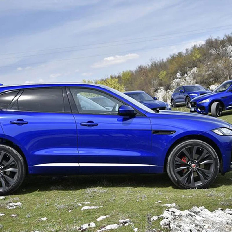 Три вида молдинги для боковой двери автомобиля 3D наклейка Jaguar F-Pace внешние