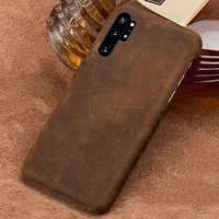genuine pull up leather phone case for samsung galaxy note 10 note 10 pro a50 a31 s21 ultra s20 s10 s8 s9 plus m31 m51 cover