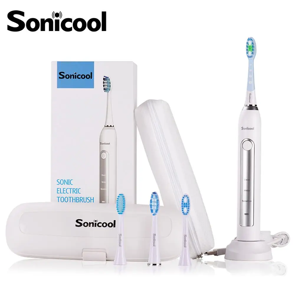 Sonic ool 051B электрическая зубная щетка USB перезаряжаемая ультра звуковая