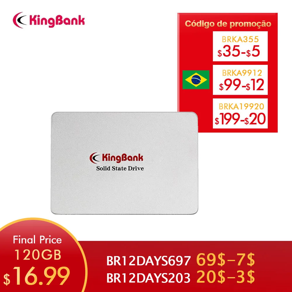 Kingbank SSD 1 ТБ 120 ГБ 240 480 2 HDD 5 дюйма 'SSD SATA SATAIII 512 256 128 Внутренний твердотельный диск