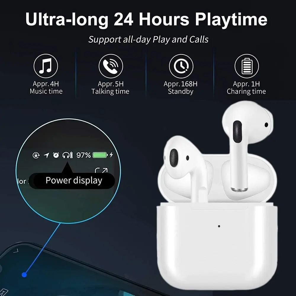 Беспроводные наушники Bluetooth 5 0 со встроенным микрофоном шумоподавлением 3D