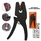 Плоскогубцы для зачистки проводов, автоматические плоскогубцы 0,08-2,5 мм, 28-13AWG, инструмент для зачистки проводов, регулируемый Мультитул, FS-D3 точности