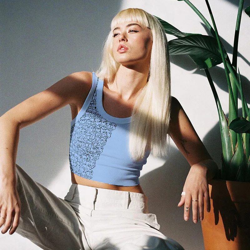 

GOOHOJIO 2021 Summer New Sexy Short Tight Tanks Women Sleeveless Camis Ladies Fashion Streetwear Casual Women's Vest Skinny Top