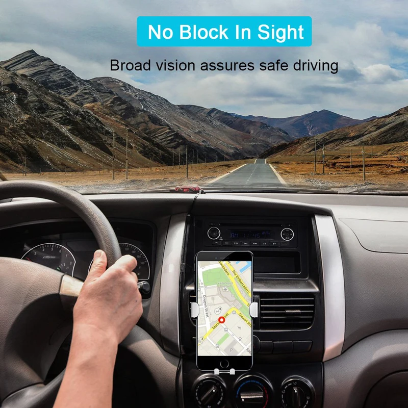 

Oppselve Air Outlet Phone Holder In Car Auto-locked Gravity Car Holder Universal Phone Holder Stand Mount For iPhone 11 Pro XS 7