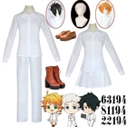 Костюмы для косплея с героями аниме обещания, Neverland, Эммой Норман Рэй, школьная униформа, парики, тату, обувь для девочек и мальчиков для вечевечерние НКИ на Хэллоуин