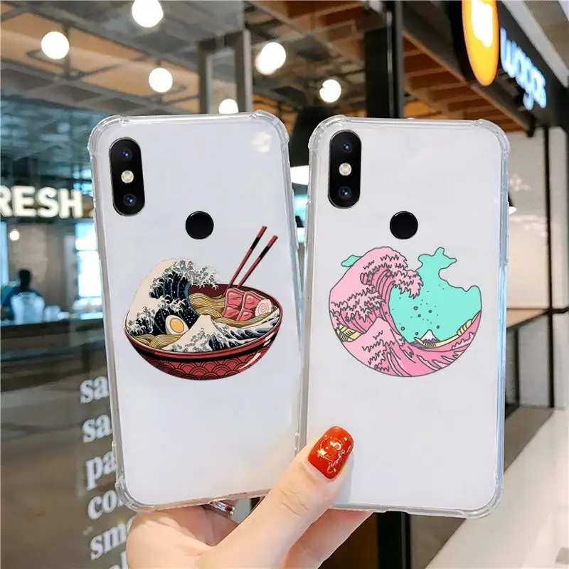 

Hot Sea wave surf summer surfing ocean Phone Case Transparent For Xiaomi CC 9 11 MAX3 Mix3 MIX2 6X 8 5x 10S 11 10 X SE lite Pro