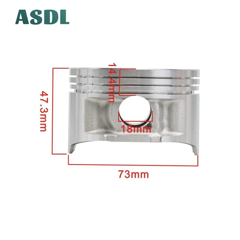 

Комплект поршней и колец для Yamaha TTR250 TTR 250 1993-1994 TT-R250 Raid 1994-1995 73 мм 73,25 мм 73,50 мм 73,75 мм 74 мм