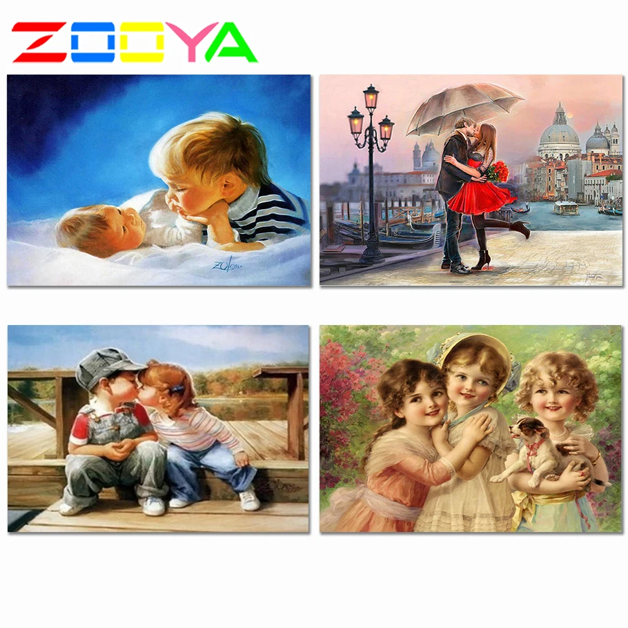 ZOOYA 5D алмазная картина для детей полная круглая Алмазная мозаика вышивка