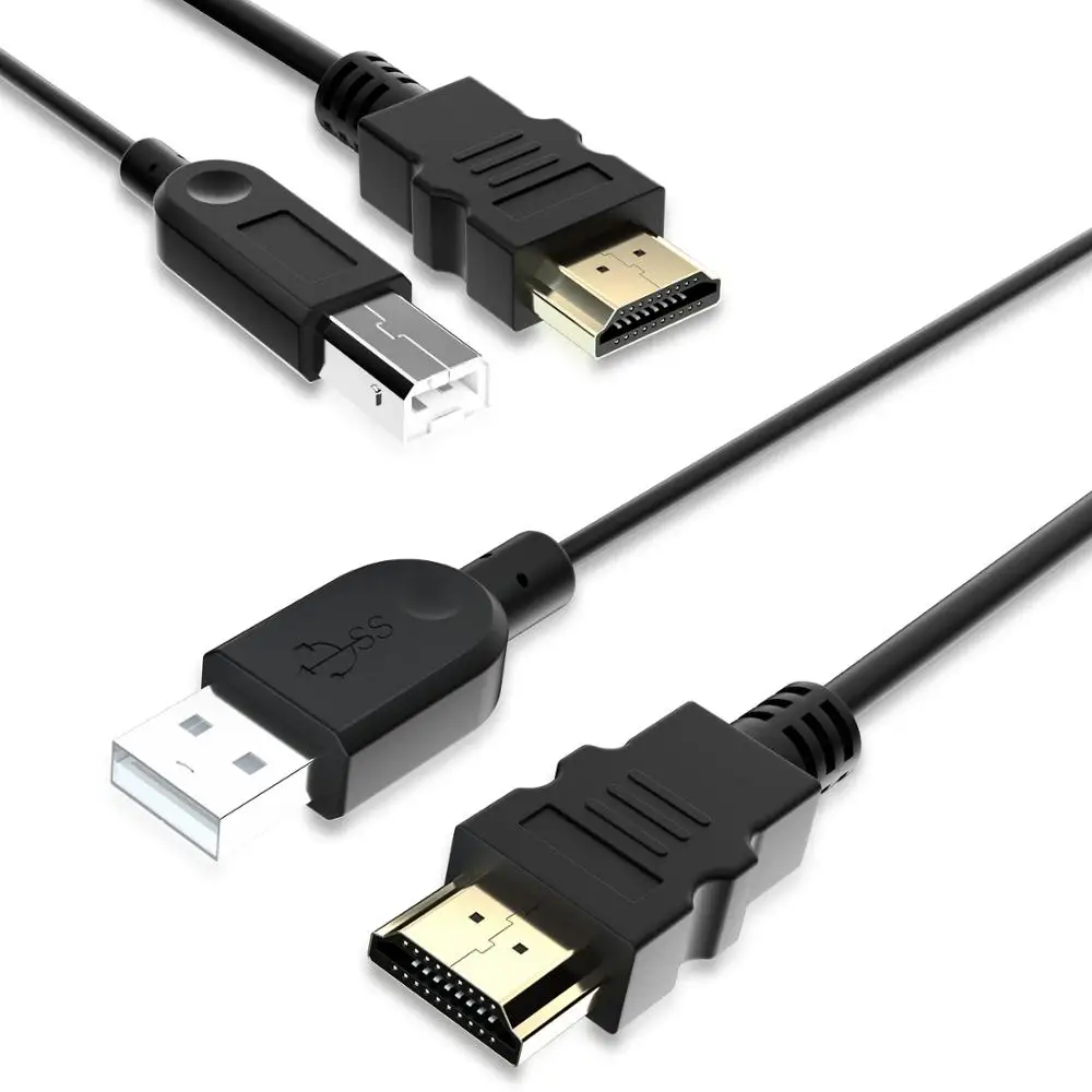 TESmart 2 шт. новый высококачественный 1 5 м HDMI USB KVM выделенный кабель Поддержка USB2.0