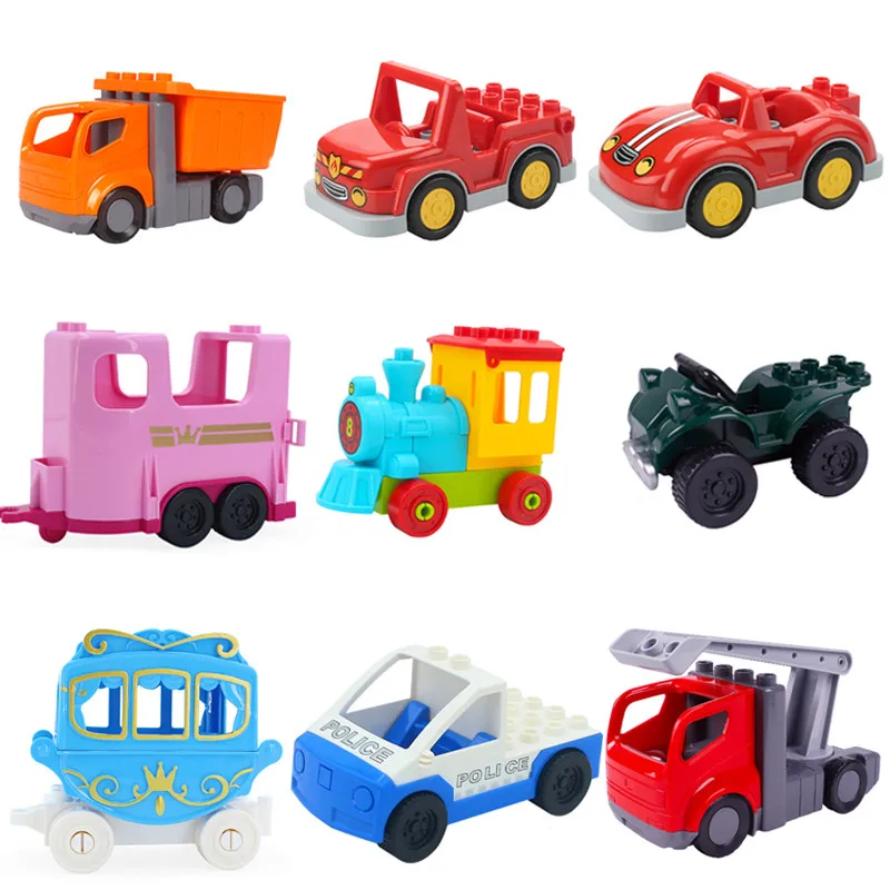 Конструктор детский большого размера детали для сборки автомобиля грузовика