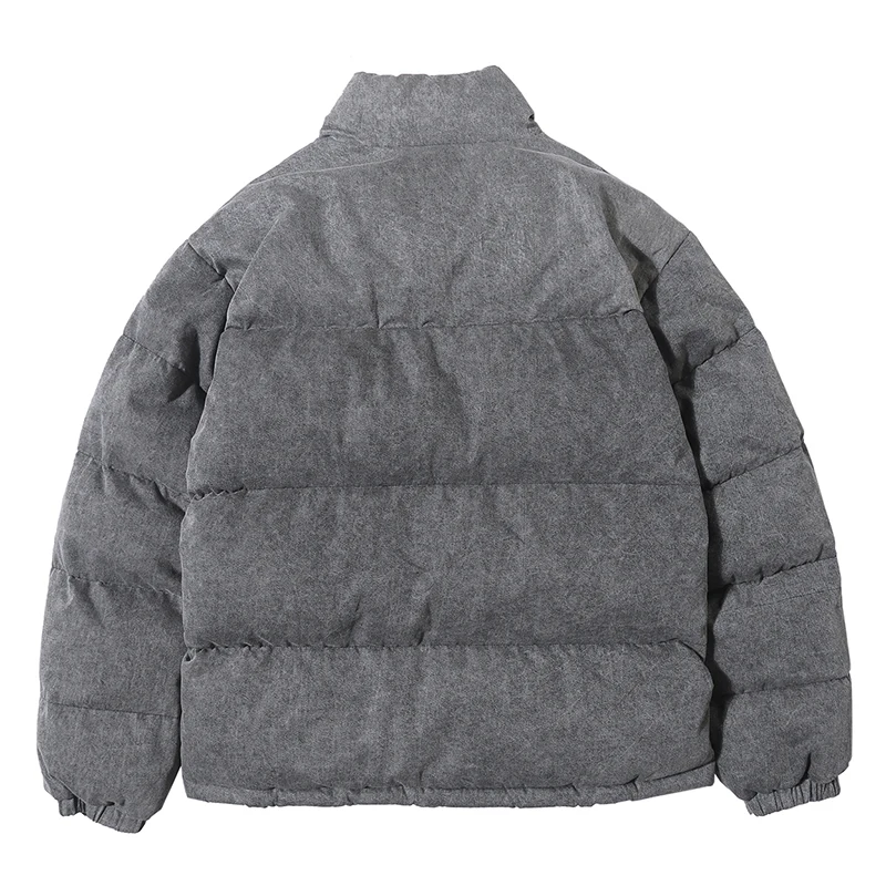 Теплая стеганая зимняя куртка Мужская парка в стиле хип хоп уличная одежда