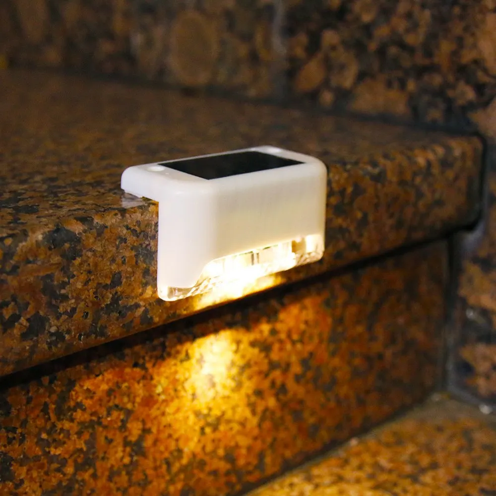 

1Pc Solar Lights Solar Step Lights Outdoor Waterproof Led Solar Stair Fence Lamp decoration for Patio Stairs Garden Yard Decor