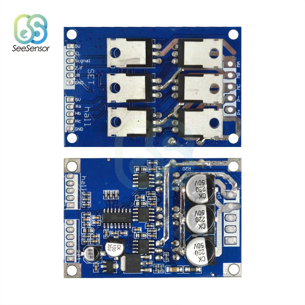 Бесщеточный ШИМ контроллер двигателя постоянного тока 12 В 36 500 Вт регулятор