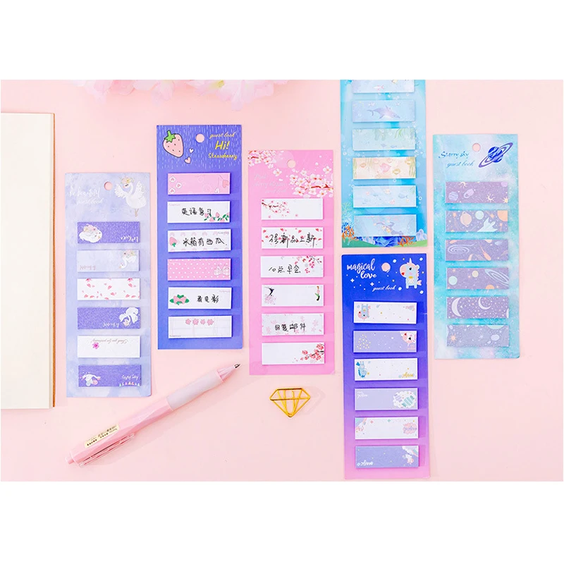 

1pack/lot Creative Planner Stickers Notepads Office School Supplies Memo Pad Sticky Notes