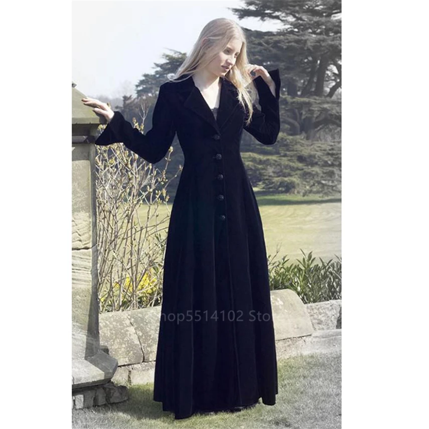 Женское платье макси с V образным вырезом винтажное в средневековом стиле для