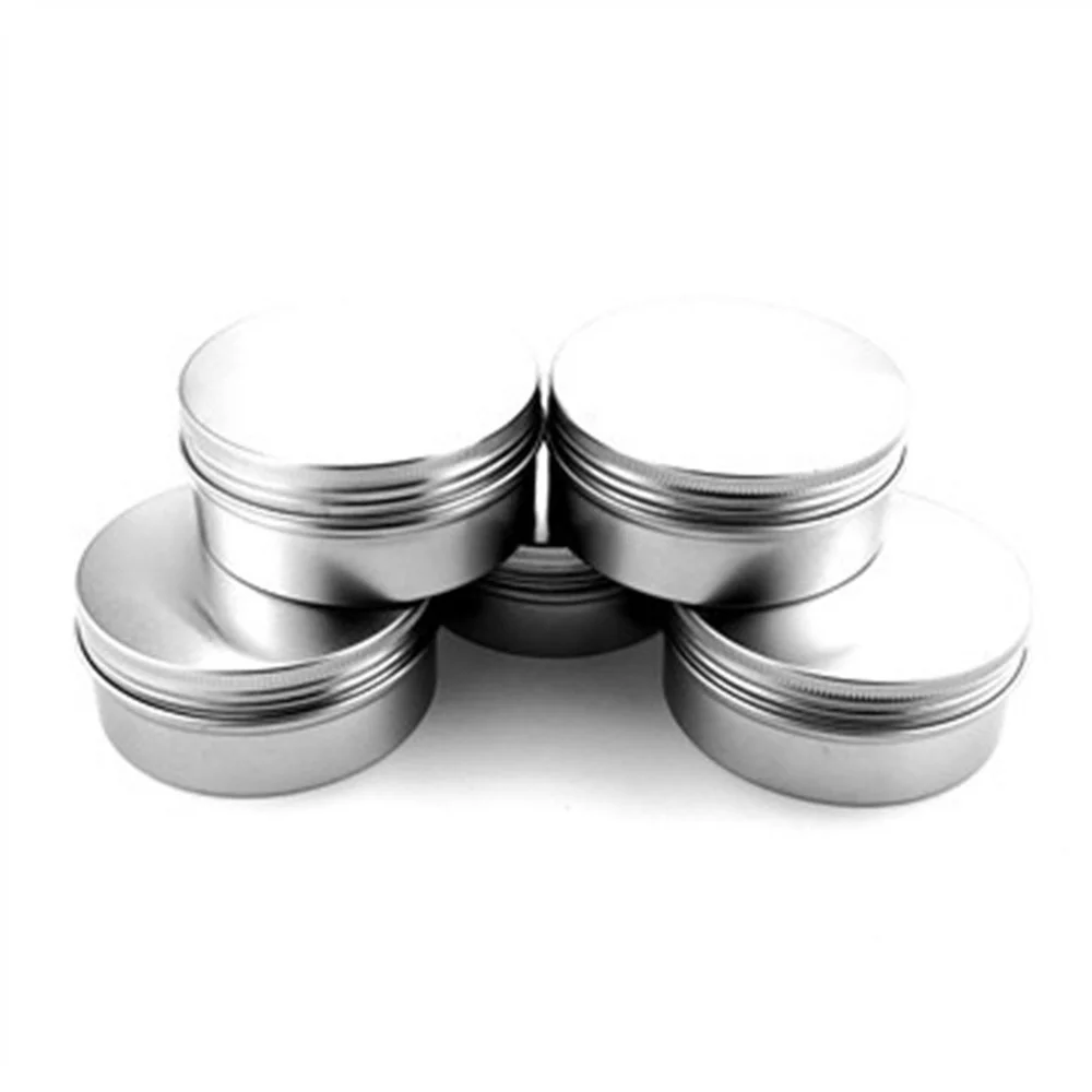 50 шт. металлическая алюминиевая Жестяная Банка пустой контейнер для косметики