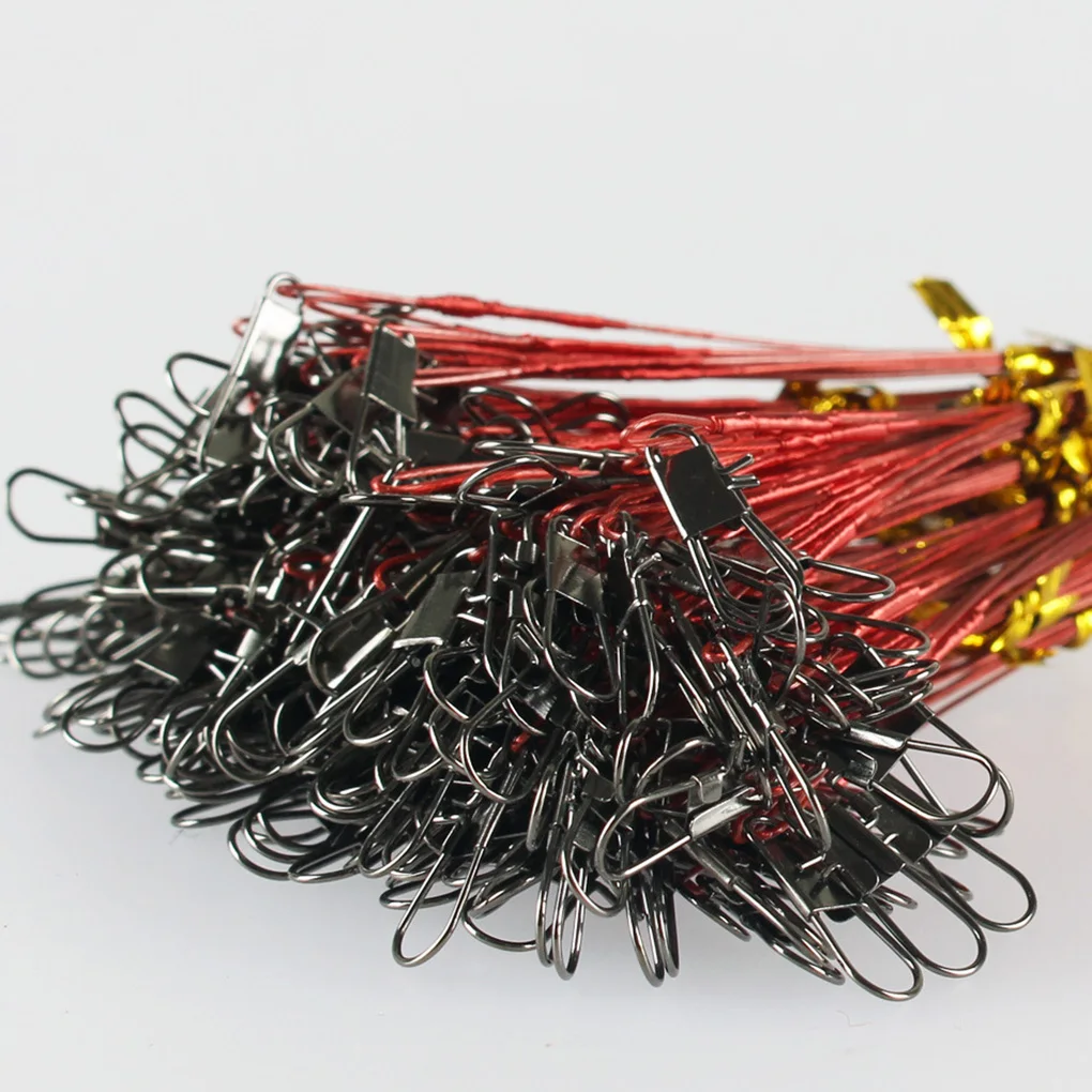 

10pcs Fishing Wire Leaders Stainless Steel Braided Trace Spinning Leader Rigs Steel Wire Fishing Line