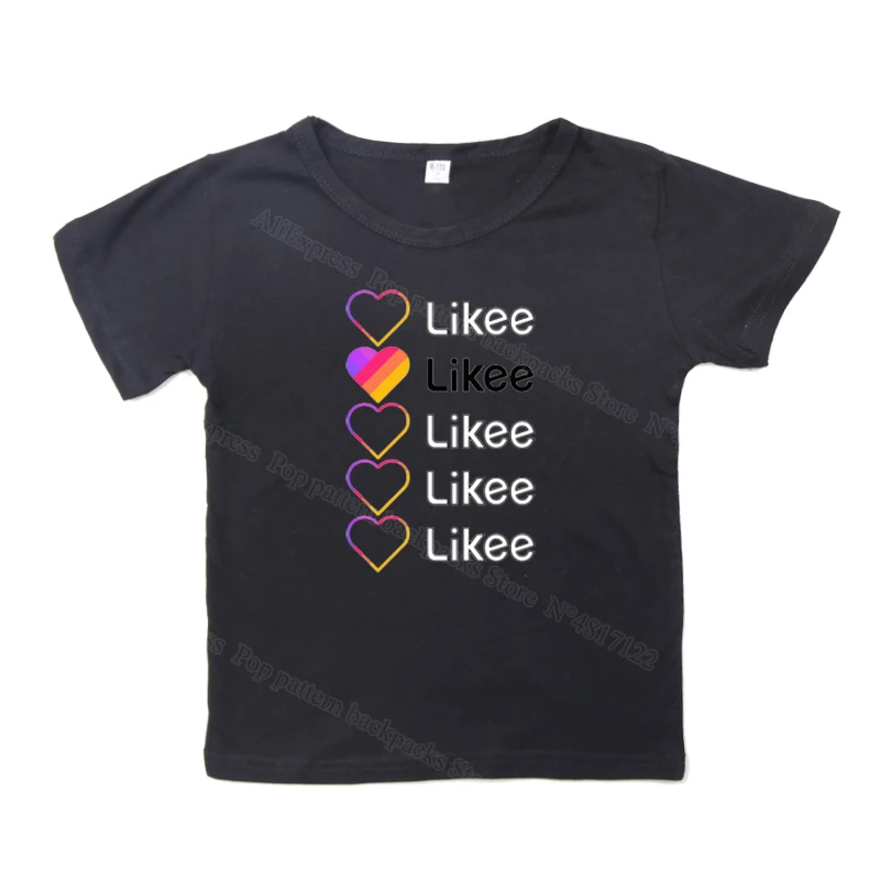 Хлопковая футболка с короткими рукавами для мальчиков и девочек детская Likee топы