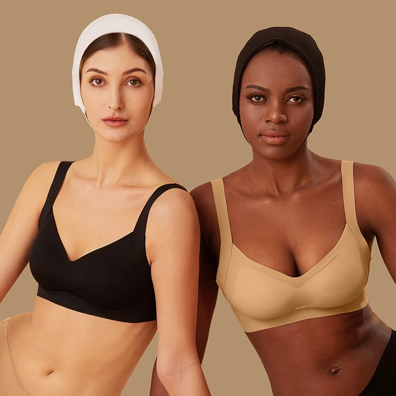 

FINETOO S-3XL Plus Size Women Seamless Bra Wire Free Brassieres Push Up Bras Sexy Lingerie Sleepwear Underwear Femme Bralette