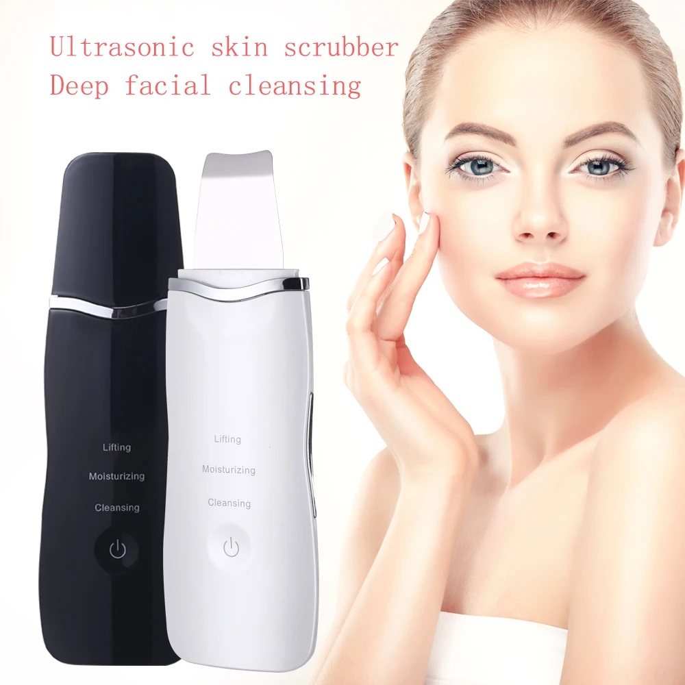 Ультразвуковой скрабер для кожи ультразвуковой Очищающий пилинг экстрактор