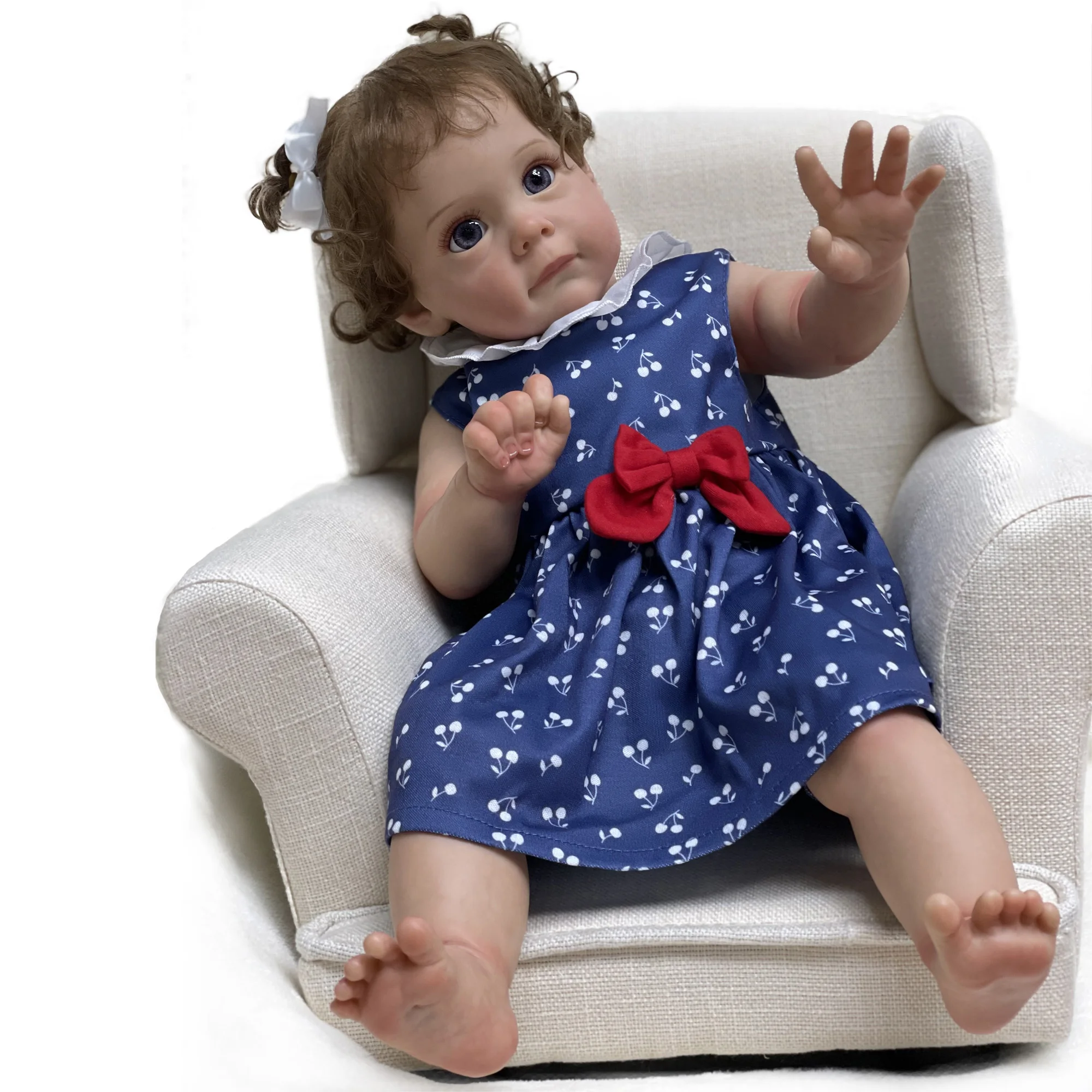 

22" Reborn Dolls Realistic Newborn Baby Toy For Children Boneca Renascida Brinquedo Bebe Para Crianças