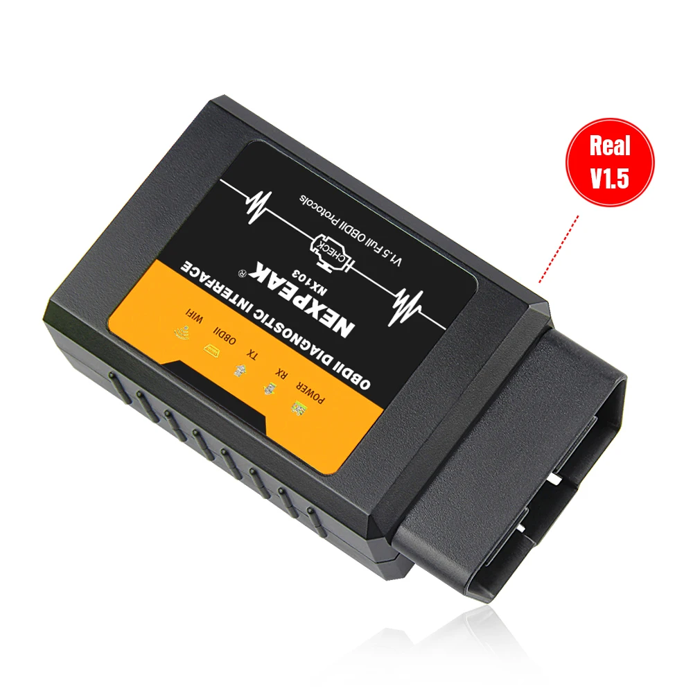 OBD OBD2 ELM327 V1.5 wifi для iPhone IOS PIC18F25K80 автомобильный диагностический инструмент ODB2 сканер работает на Android/IOS/Windows elm327 wifi