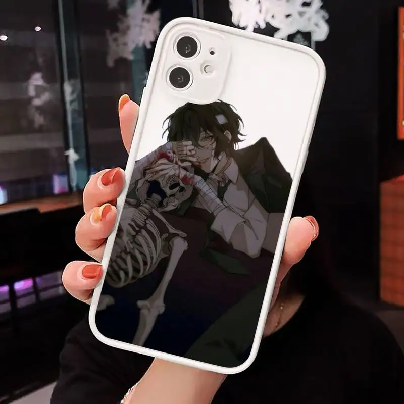 

Japan anime bungou stray Phone Case Matte Transparent for iPhone 7 8 11 12 s mini pro X XS XR MAX Plus cover funda