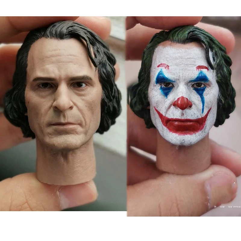 1/6 Joaquin Феникс Джокер голова лепить макияж и естественная версия для 12''Figures
