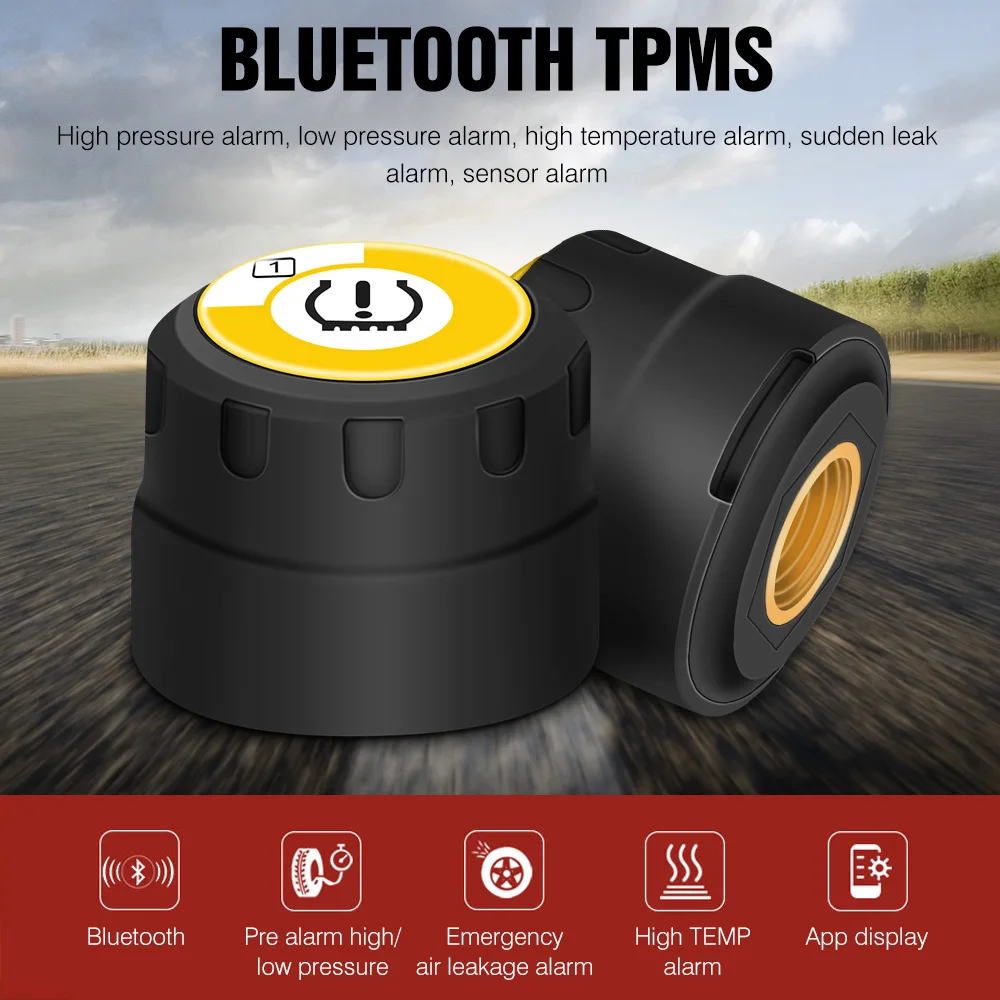 Беспроводная система контроля давления в шинах Bluetooth мобильный телефон