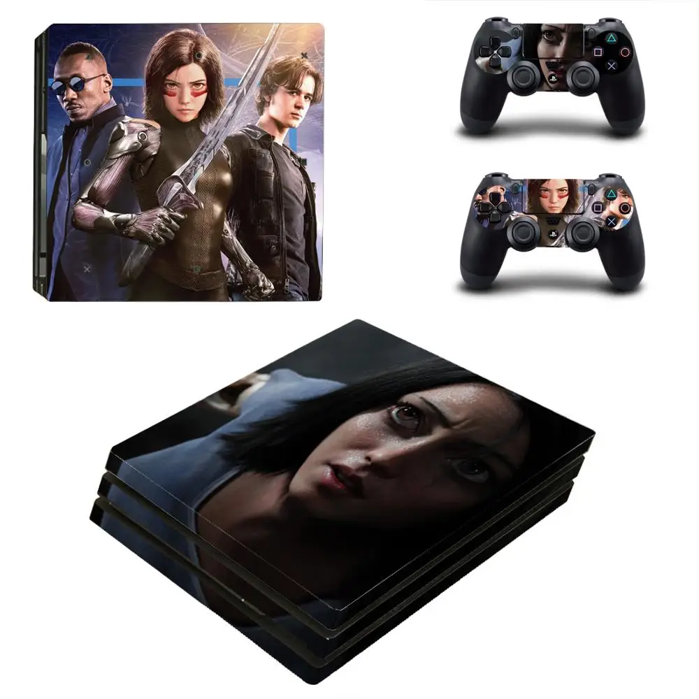 Наклейки Alita Battle Angel PS4 Pro s Play station 4 наклейки для консоли PlayStation и контроллера
